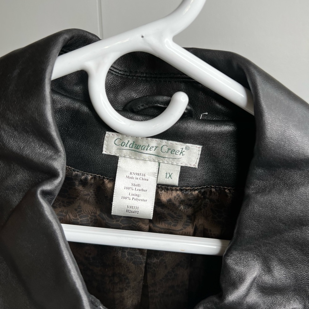 Python-Detailed Leather Jacket - image 6